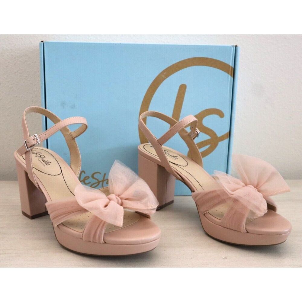 LifeStride Women Sz 8.5W True Blush Pink Synthetic Last Dance Dress Sandals